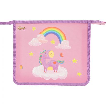 Папка для тетрадей №1School Волшебный Единорог, А5,  пластик, ПТ-713