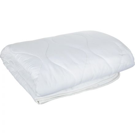 Одеяло 140х205 стеганое, кант, 300-350гр/м2 (холлофайбер/микрофибра),белый