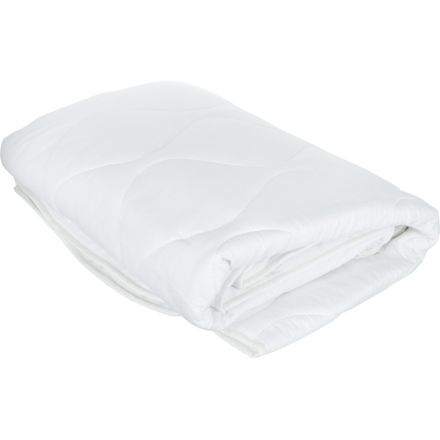 Одеяло 140х205 стеганое, кант, 300-350гр/м2 (холлофайбер/микрофибра),белый