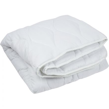 Одеяло 140х205 стеганое, кант, 300-350гр/м2 (холлофайбер/микрофибра),белый