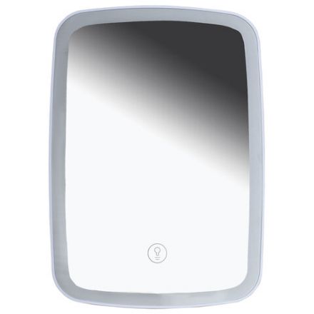 Зеркало настольное с LED-подсветкой для макияжа, 24х17 см, 3 режима свечения, аккумулятор 800 mAh, цвет белый, WBZ (ВБЗ), 609333 Зеркало настольное с LED-подсветкой для макияжа, 24х17 см, 3 режима свечения, аккумулятор 800 mAh, цвет белый, WBZ (ВБЗ), 609333