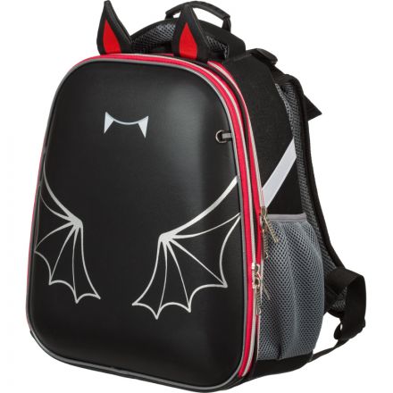 Ранец Комус Класс Basic Летучая мышка , черный, 2 отд, эргоном спинка