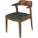 Стул Hordy орех темный/экокожа Grey Green
