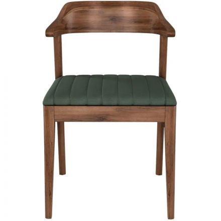 Стул Hordy орех темный/экокожа Grey Green