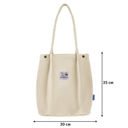 Сумка шоппер BRAUBERG MOMENTS, вельвет, 35х30 см, бежевый, 271906 Сумка шоппер BRAUBERG MOMENTS, вельвет, 35х30 см, бежевый, 271906