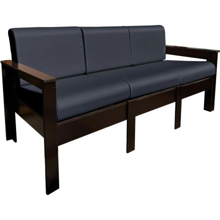 Диван 3-х местный VICTORIA садово-уличный,оксфорд темно-серый К0096