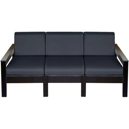 Диван 3-х местный VICTORIA садово-уличный,оксфорд темно-серый К0096