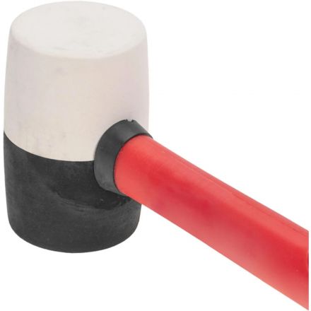 Киянка резиновая 225 г, черно-бел резина, фиберглас. рук. KRANZ KR-12-8152