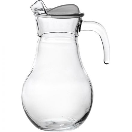 Кувшин БИСТРО 1000 мл с прозр. пластиковой крышкой (43944B) 6 шт/уп