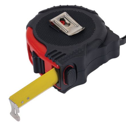 Рулетка измерительная 10 м х 25 мм, обрезиненный корпус, 3 фиксатора, RABBITEX (РАББИТЕКС) Professional, 671359