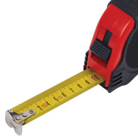 Рулетка измерительная 10 м х 25 мм, обрезиненный корпус, 3 фиксатора, RABBITEX (РАББИТЕКС) Professional, 671359