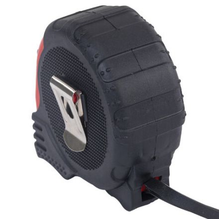 Рулетка измерительная 10 м х 25 мм, обрезиненный корпус, 3 фиксатора, RABBITEX (РАББИТЕКС) Professional, 671359