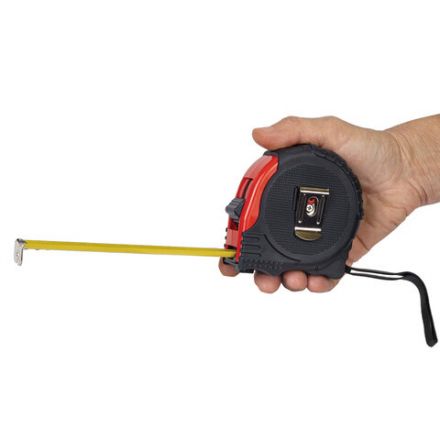 Рулетка измерительная 10 м х 25 мм, обрезиненный корпус, 3 фиксатора, RABBITEX (РАББИТЕКС) Professional, 671359