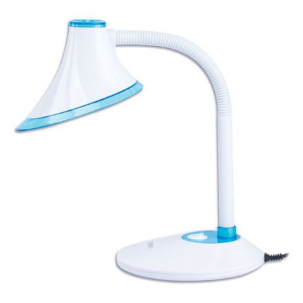 Настольная лампа / светильник SONNEN OU-608, на подставке, светодиодная, 5 Вт, белый/синий, 236669