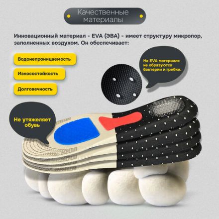 Стельки для обуви СПОРТИВНЫЕ, материал EVA SPORT, размер RU 34-39 / EU 35-40, с линиями выреза, SHEGRA (ШЕГРА), 700748 Стельки для обуви СПОРТИВНЫЕ, материал EVA SPORT, размер RU 34-39 / EU 35-40, с линиями выреза, SHEGRA (ШЕГРА), 700748