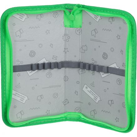 Пенал №1School Robot, 1 секц., 190x110x20мм, ткань