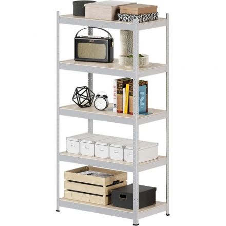 Стеллаж металлический FL_HIT BOARD 912х1824х500/5 полок МДФ, оцинкованный