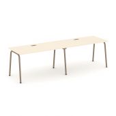 Estetica Рабочая станция на 2 места ES.RS-2.3-LK Сатин/Латте металл 2760*730*750