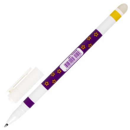 Ручка стираемая гелевая ЮНЛАНДИЯ ПИШИ-СТИРАЙ, СИНЯЯ, корпус двухцветный, линия письма 0,35 мм, 143240 Ручка стираемая гелевая ЮНЛАНДИЯ ПИШИ-СТИРАЙ, СИНЯЯ, корпус двухцветный, линия письма 0,35 мм, 143240