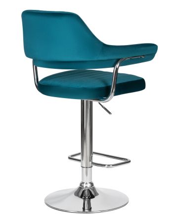 Стул барный DOBRIN CHARLY, морской волны велюр (MJ9-99)