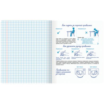 Тетрадь ПРОПИСЬ № 6 12 л. клетка, со справочным материалом, обложка картон, ЮНЛАНДИЯ, 404849