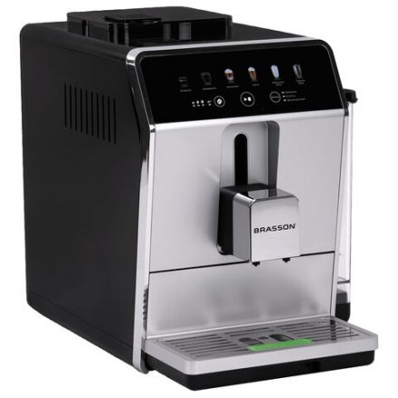 Кофемашина автоматическая BRASSON (БРАССОН) ACM-1592A, дисплей, капучинатор, 6 напитков, 1450 Вт, 20 бар, 457886