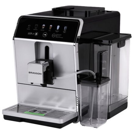 Кофемашина автоматическая BRASSON (БРАССОН) ACM-1592A, дисплей, капучинатор, 6 напитков, 1450 Вт, 20 бар, 457886