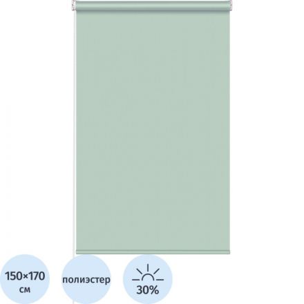 Рулонная штора Комус Мебель Stars - W1985 V704, 150х170, мятный Рулонная штора Комус Мебель Stars - W1985 V704, 150х170, мятный