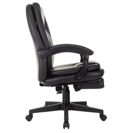 Кресло офисное CH-868N-BF, синхромеханизм, подставка для ног, экокожа, черное, 2018358