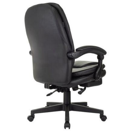 Кресло офисное CH-868N-BF, синхромеханизм, подставка для ног, экокожа, черное, 2018358