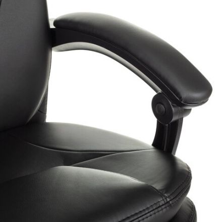 Кресло офисное CH-868N-BF, синхромеханизм, подставка для ног, экокожа, черное, 2018358
