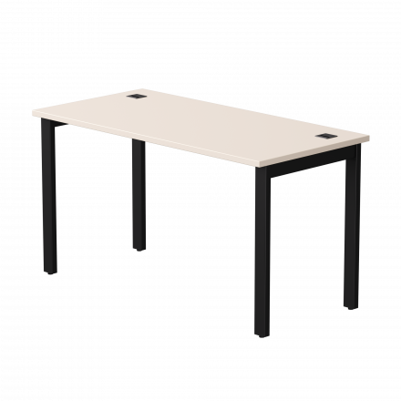 Стол прямой Everprof EVO на металлокаркасе 1380х670х755 мм Кашемир/Черный