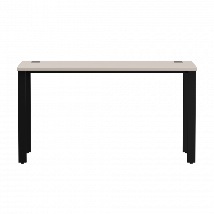 Стол прямой Everprof EVO на металлокаркасе 1380х670х755 мм Кашемир/Черный