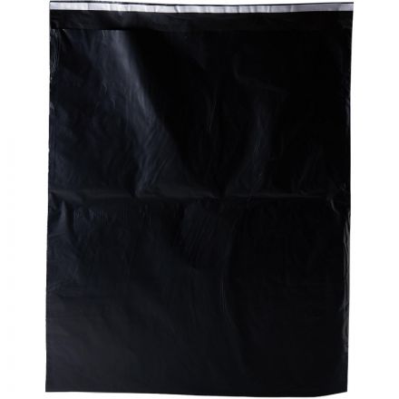 Корд курьерский пакет,без печати,без кармана,черн.,500х600+40,40мкм,50шт/уп