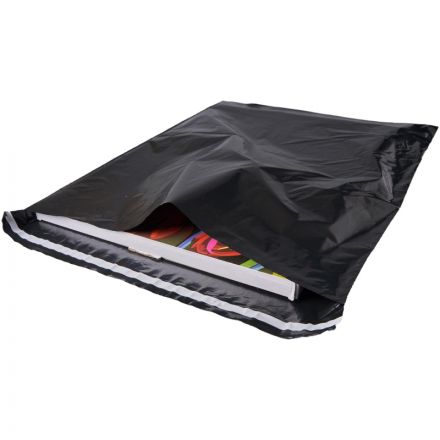 Корд курьерский пакет,без печати,без кармана,черн.,500х600+40,40мкм,50шт/уп