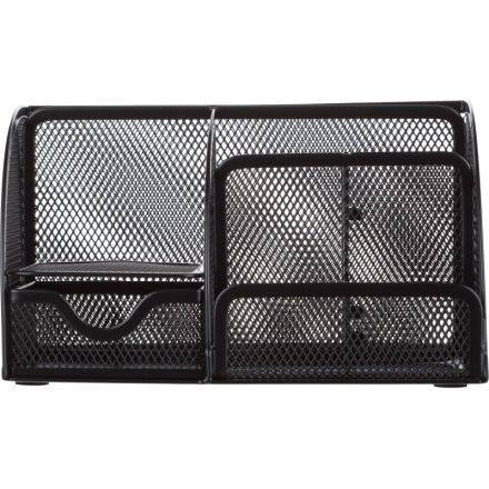 Подставка-органайзер 7отд 130x220x140мм с выдв.ячейкой металл сетка черн