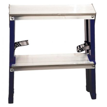 Стремянка Алюмет двухсторонняя стальная с алюмин. ступенями 2 ст. MD8202