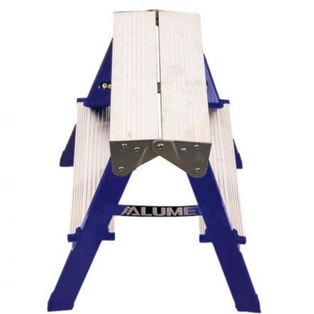 Стремянка Алюмет двухсторонняя стальная с алюмин. ступенями 2 ст. MD8202