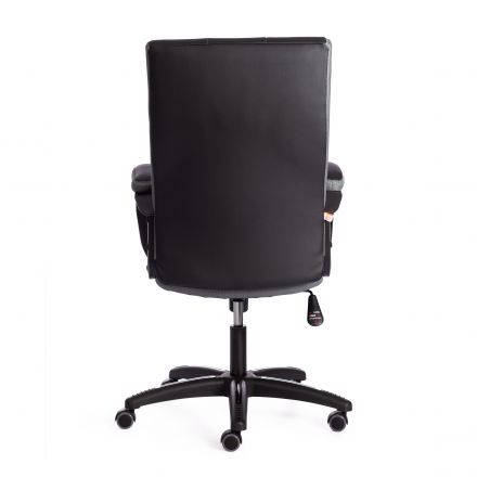 Кресло TRENDY (22) кож/зам/ткань, черный/серый, 36-6/12