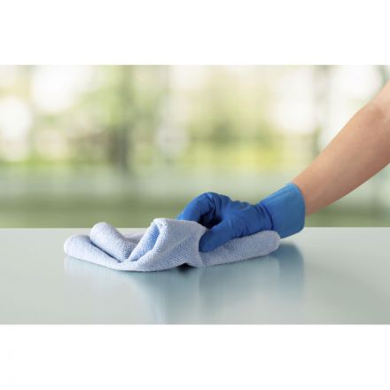 Салфетки хозяйственные микрофибра Vileda МикроТафф Плю синий 5шт/уп 169918