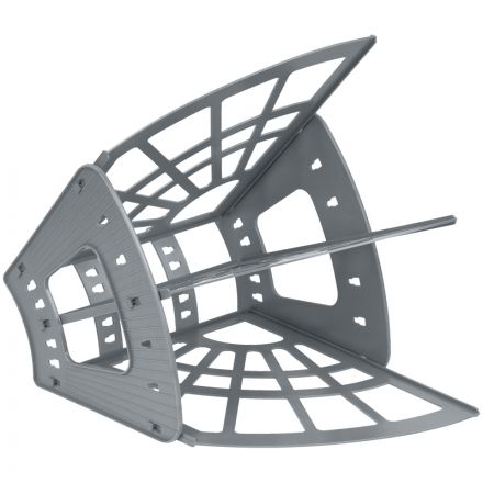 Лоток для бумаг веерный СТАММ "Эконом", 3-х секционный, серый Лоток для бумаг веерный СТАММ "Эконом", 3-х секционный, серый