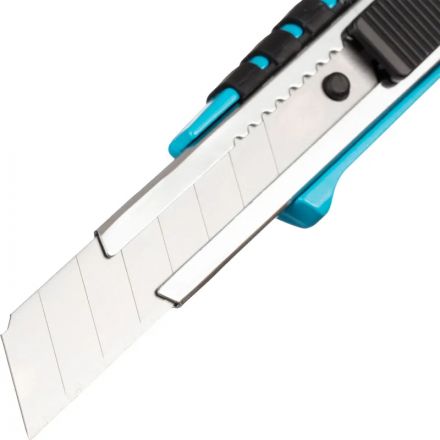 Нож универсальный TOPFORT 18 мм алюминиевый мет направл