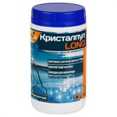 Средство для дезинфекции бассейнов, 1 кг, КРИСТАЛПУЛ LONG, медленный хлор, таблетки по 200 г, KPLG2001S Средство для дезинфекции бассейнов, 1 кг, КРИСТАЛПУЛ LONG, медленный хлор, таблетки по 200 г, KPLG2001S