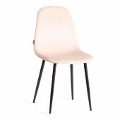 Стул BREEZE (mod. JSC-58) Велюр/металл , 44 х 53 х 86 см, creamy (кремовый) HLR 5 / черный