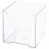 Подставка для бумажного блока BRAUBERG CLASSIC пластиковая, 90х90х90 мм, прозрачная, 238092