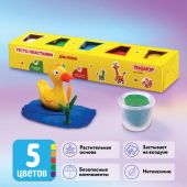 Пластилин на растительной основе (тесто для лепки) ПИФАГОР, 5 цветов, 450 г, картонный рукав, 104438 Пластилин на растительной основе (тесто для лепки) ПИФАГОР, 5 цветов, 450 г, картонный рукав, 104438