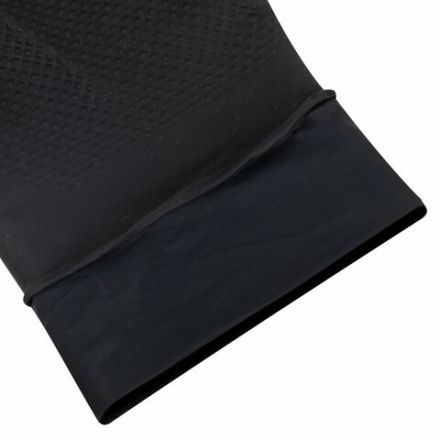 Перчатки нитриловые сверхпрочные с текстурой SFM MEGA TEX BLACK, Германия, 25 пар (50 штук), размер 7-8 (средний)