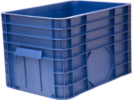 Ящик 710х500х455 сплошной  синий