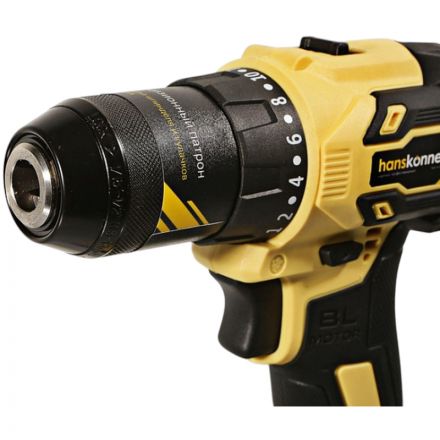 Дрель акк б/щ Hanskonner PLATINUM, 18В, 1BatterySystem, 65Нм HCD2065BLC