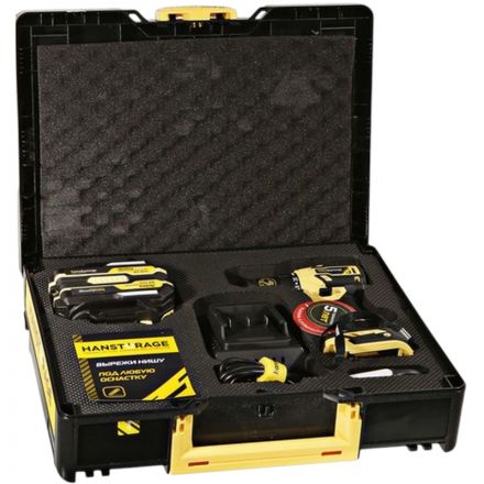 Дрель акк б/щ Hanskonner PLATINUM, 18В, 1BatterySystem, 65Нм HCD2065BLC